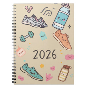 Carnet Sport 2026 – Süßer Sportlicher Terminplaner Notizblock