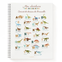 Carnet Zeichnung Abkürzung Dinosaures (Frankreich)
