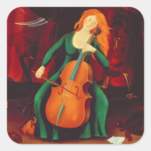 Carneval DES Animeaux 2001 Quadratischer Aufkleber (Vorderseite)