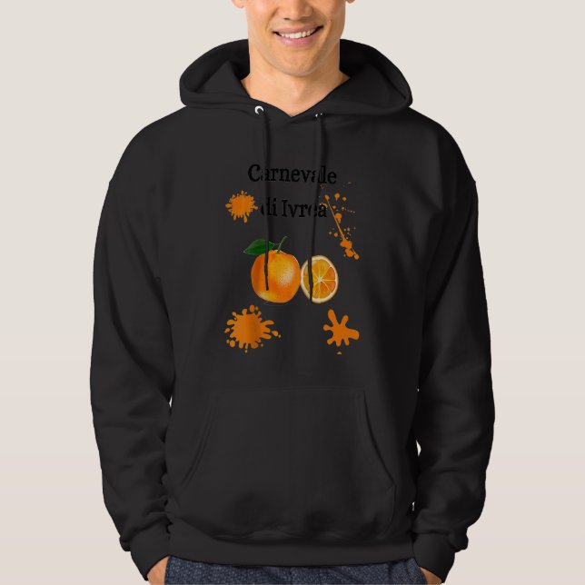Carnevale di Ivrea Orange Festival Carnival Italy  Hoodie (Vorderseite)