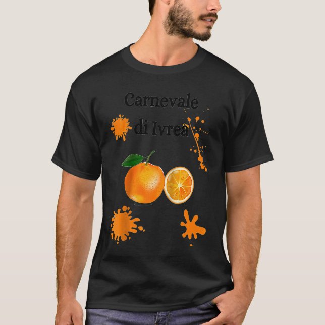 Carnevale di Ivrea Orange Festival Carnival Italy  T-Shirt (Vorderseite)