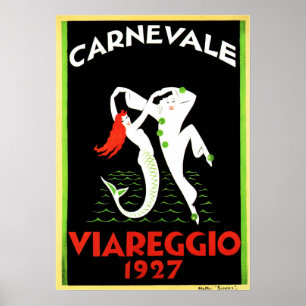 CARNEVALE VIAREGGIO Ristorante La Lanchetta Poster