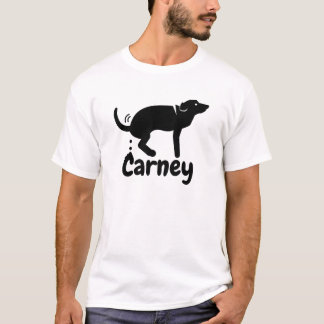 Carney Dog Kackend (schwarzes Logo) T-Shirt