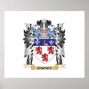 Carney Wappen - Familienwappen Poster