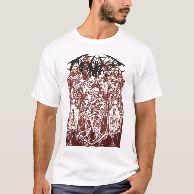 Carnifex - dunkle Tage weiß T-Shirt (Vorderseite)