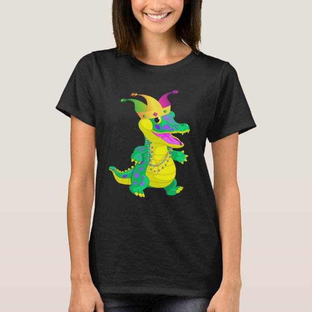 Carnival Alligator Mardi Gras 2023 Parade Party T-Shirt (Vorderseite)
