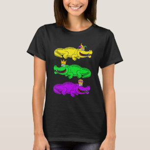 Carnival Alligator Mardi Gras Parade Party T-Shirt
