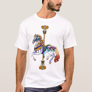 Carnival Carousel Pferdedesign T-Shirt