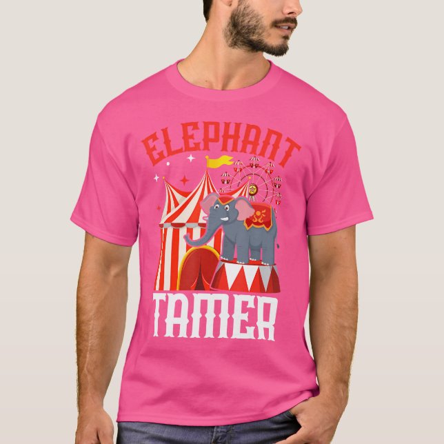 Carnival Circus Animal Trainer Ringmaster Elephant T-Shirt (Vorderseite)