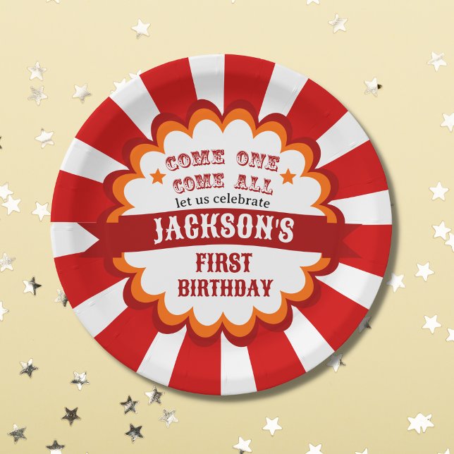 Carnival Circus Festival Kindergeburtstag Party Pappteller (Von Creator hochgeladen)