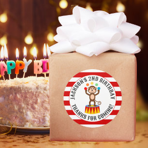 Carnival Circus Festival Kindergeburtstag Party Runder Aufkleber