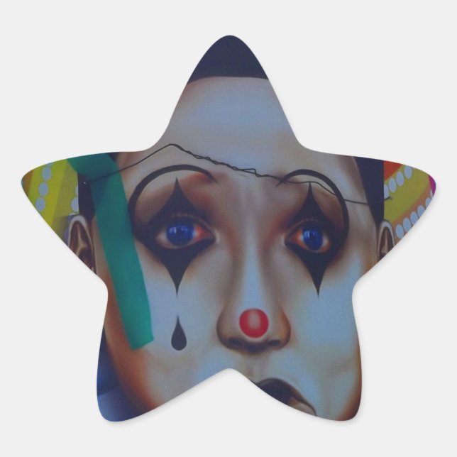 Carnival Clowdesign Stern-Aufkleber (Vorderseite)
