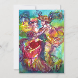 CARNIVAL DANCE, lebhaft rosa, blau-gelb Ankündigung