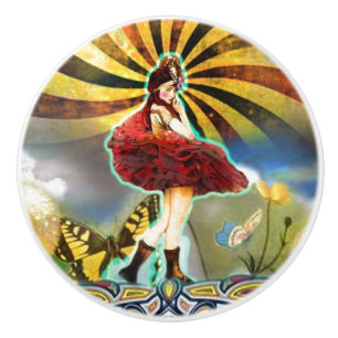 Carnival Fairy Keramikknauf