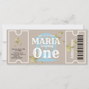 Carnival Ferris Wheel Geburtstag Ticket Party Einladung