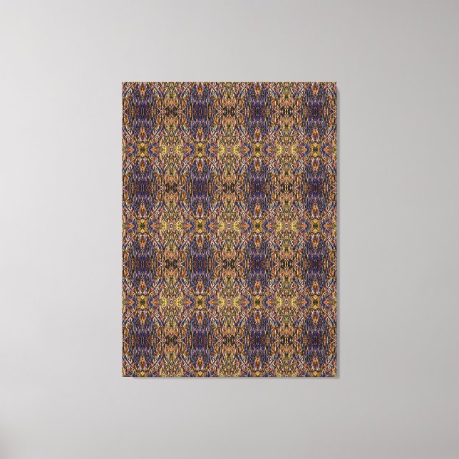 Carnival Glass Grass With Orange Mold Fungus tiled Leinwanddruck (Vorderseite)