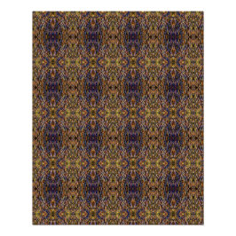 Carnival Glass Grass With Orange Mold Fungus tiled Poster