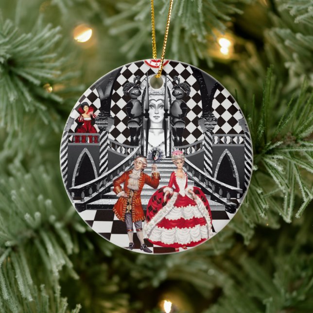 Carnival in a Magical land Keramik Ornament (Baum)