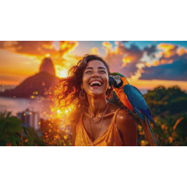 CARNIVAL IN RIO QUADRATISCHER AUFKLEBER