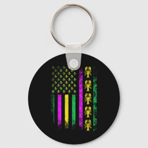 Carnival Mardi Gras Usa American Flag Crawfish Par Schlüsselanhänger