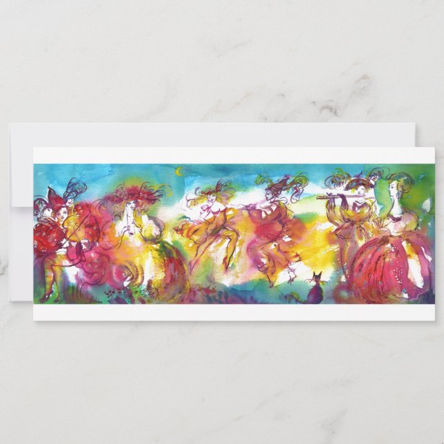 CARNIVAL NIGHT EINLADUNG (Vorderseite)