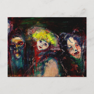 CARNIVAL NIGHT IN VENEDIG Black Einladungspostkarte