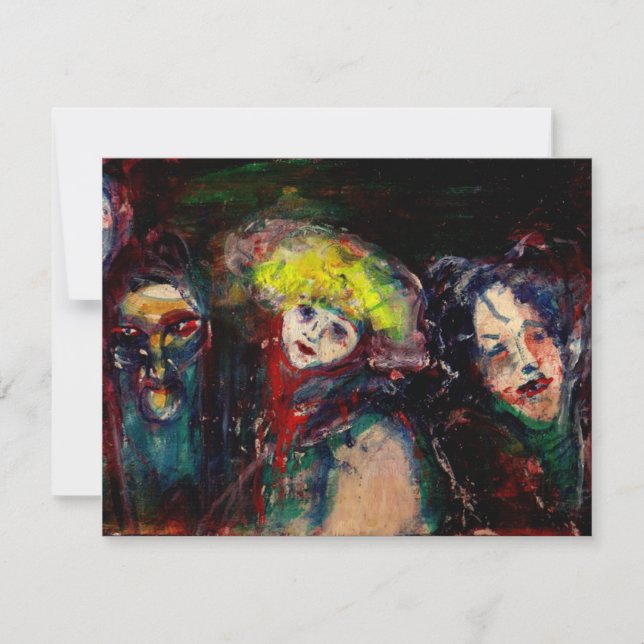 CARNIVAL NIGHT IN VENEDIG Venezianische Masquerade Ankündigung (Vorderseite)