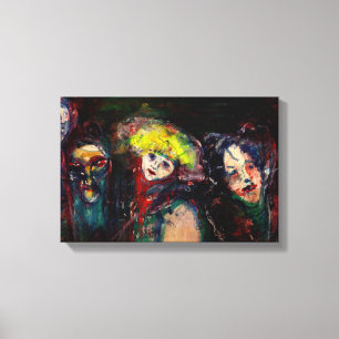 CARNIVAL NIGHT IN VENEDIG Venezianische Masquerade Leinwanddruck