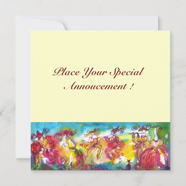 CARNIVAL NIGHT, Mardi Gras Masqureade, Tanz, Musik (Vorderseite)