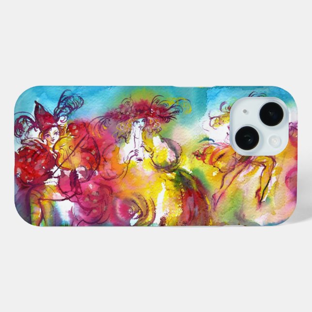 CARNIVAL NIGHT / Venezianische Masquerade, Tanzmus Case-Mate iPhone Hülle (Rückseite (Horizontal))