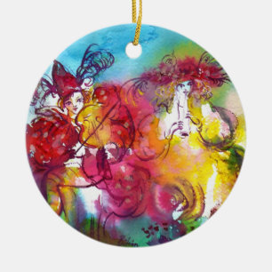 CARNIVAL NIGHT / Venezianische Masquerade, Tanzmus Keramikornament