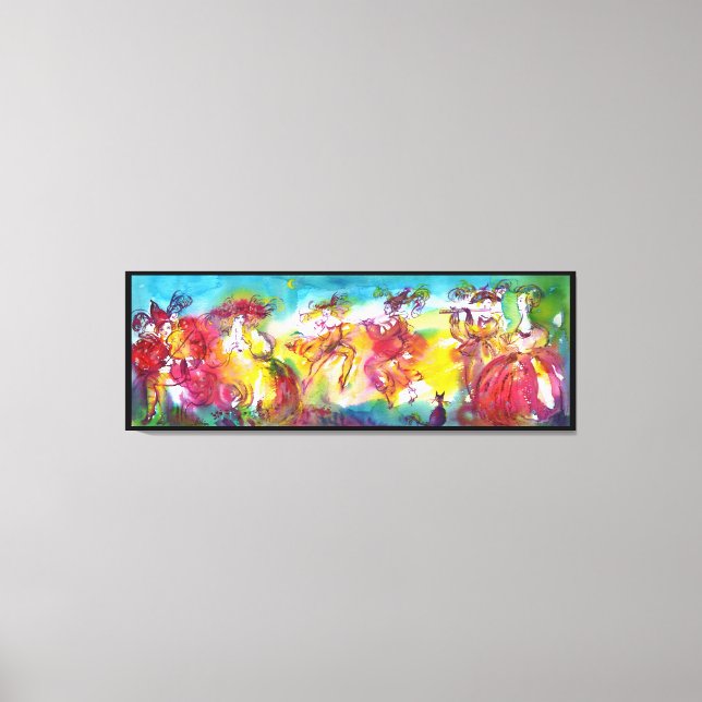 CARNIVAL NIGHT / Venezianische Masquerade, Tanzmus Leinwanddruck (Vorderseite)