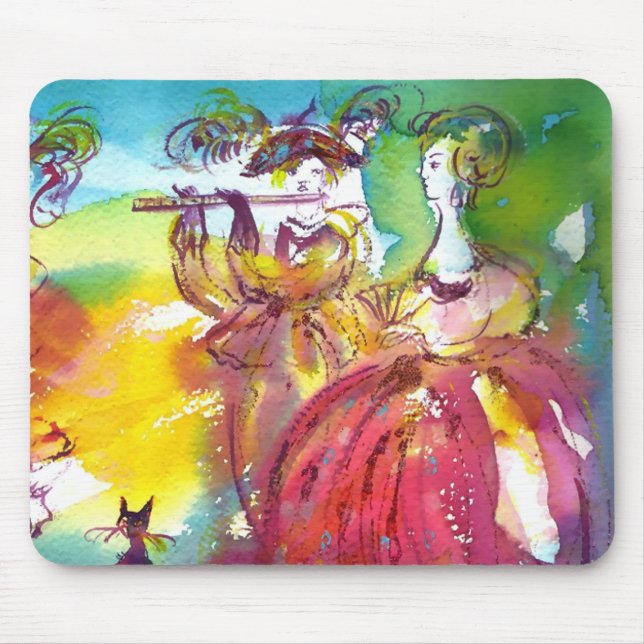 CARNIVAL NIGHT / Venezianische Masquerade, Tanzmus Mousepad (Vorne)