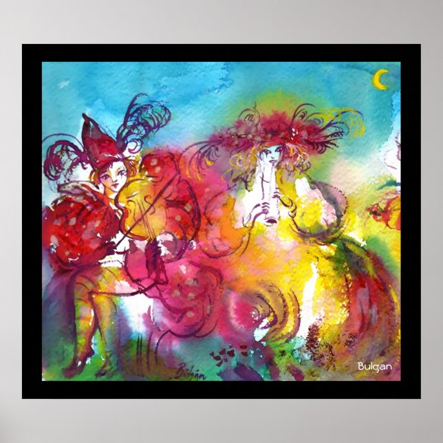 CARNIVAL NIGHT / Venezianische Masquerade, Tanzmus Poster (Vorne)