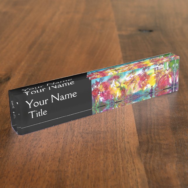 CARNIVAL NIGHT, Venezianische Masquerade, Tanzmusi Namensplakette (Seite)