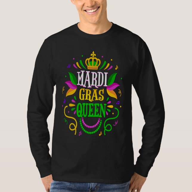 Carnival Party Confetti Outfit  Mardi Gras Queen C T-Shirt (Vorderseite)