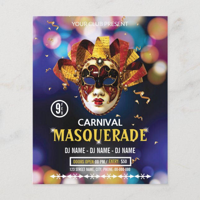 Carnival Party Flyer (Vorne)