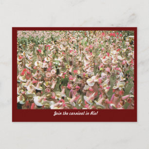 Carnival Rio de Janeiro, Brasilien Postkarte