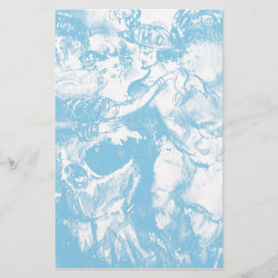 CARNIVAL TANCE, weichblau weiß Briefpapier