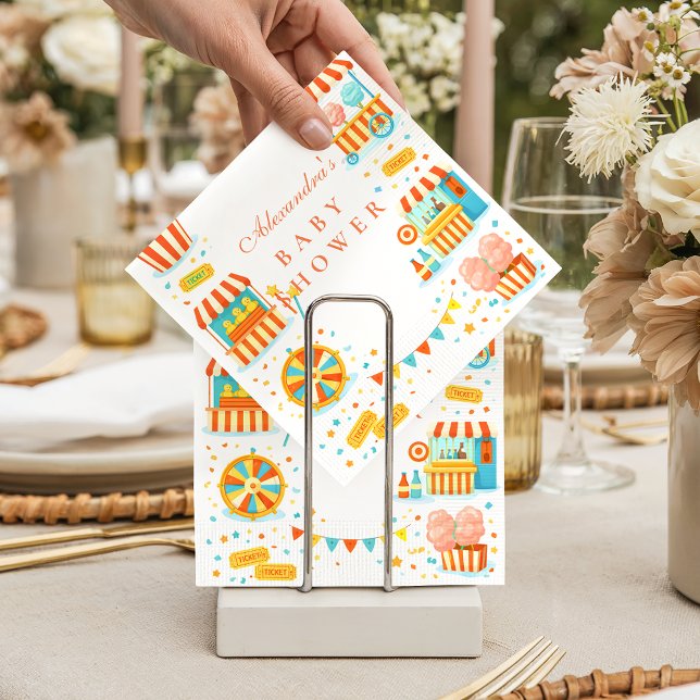 Carnival Treats Circu Baby Shower Serviette (Von Creator hochgeladen)