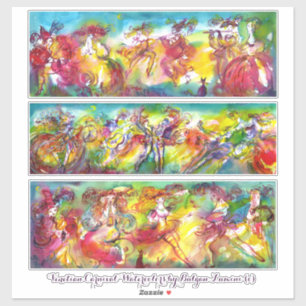 CARNIVAL VENICE Mardi Gras Masquerade Tanzmusik Aufkleber