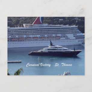 Carnival Victory St. Thomas Postkarte