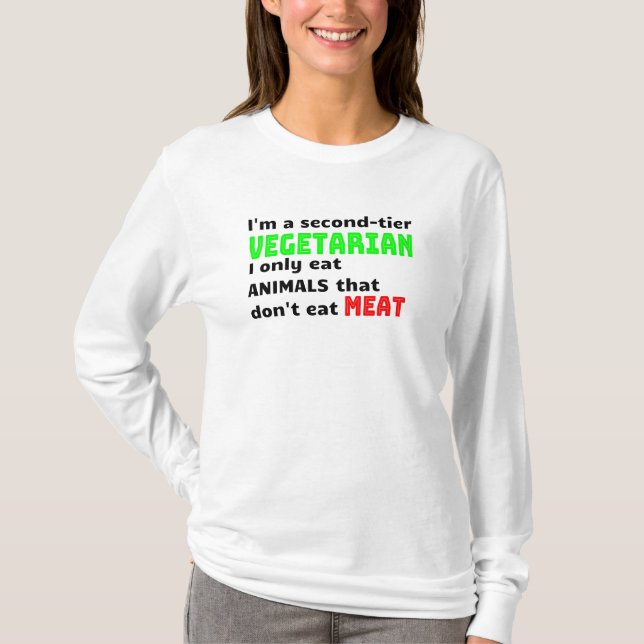 Carnivore Meat Lover Funny Sarcastic Geschenk T-Shirt (Vorderseite)