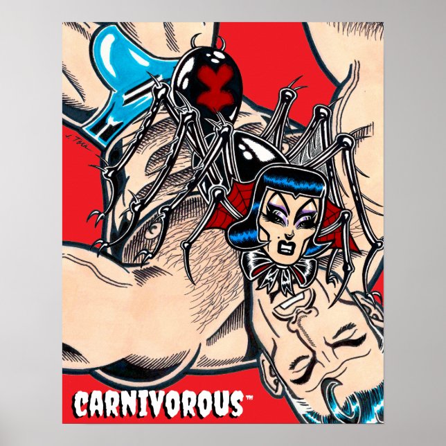 Carnivorous™/Black Widow Poster (Vorne)