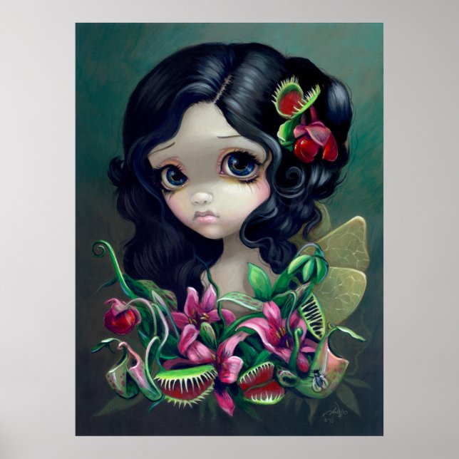 Carnivorous Bouquet Fairy Art Printgotik Poster (Vorne)