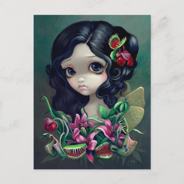 "Carnivorous Bouquet Fairy" Postkarte (Vorderseite)