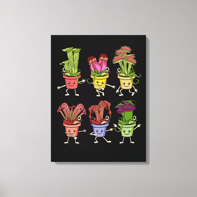 Carnivourus Pflanze Lover Kinder Sarracenia Venus  Leinwanddruck (Vorderseite)