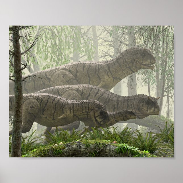 Carnotaurus Herd Poster (Vorne)