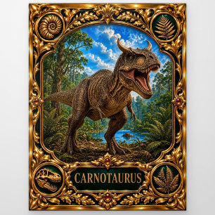 Carnotaurus, Juwelen-Erbstück-Kunst Postkarte