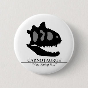 Carnotaurus Skull Button